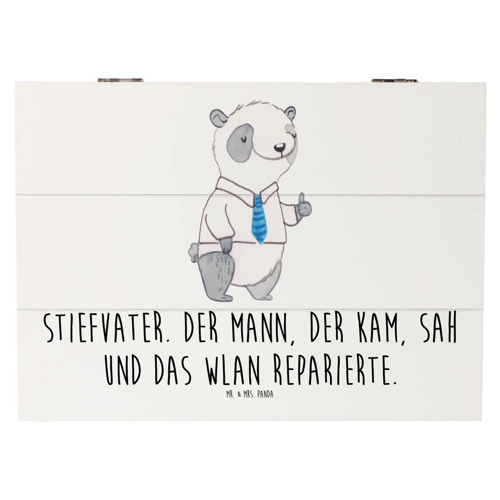 Wooden chest Stiefvater. Der Mann, der kam, sah und das WLAN reparierte. Kiste, Truhe, Erinnerungsbox, Erinnerungskiste, Geschenkbox, XXL, Dekokiste, Aufbewahrungsbox, Holzkiste, Geschenkdose, Schatulle, Schatzkiste, Familie, Vatertag, Muttertag, Bruder, Schwester, Mama, Papa, Oma, Opa