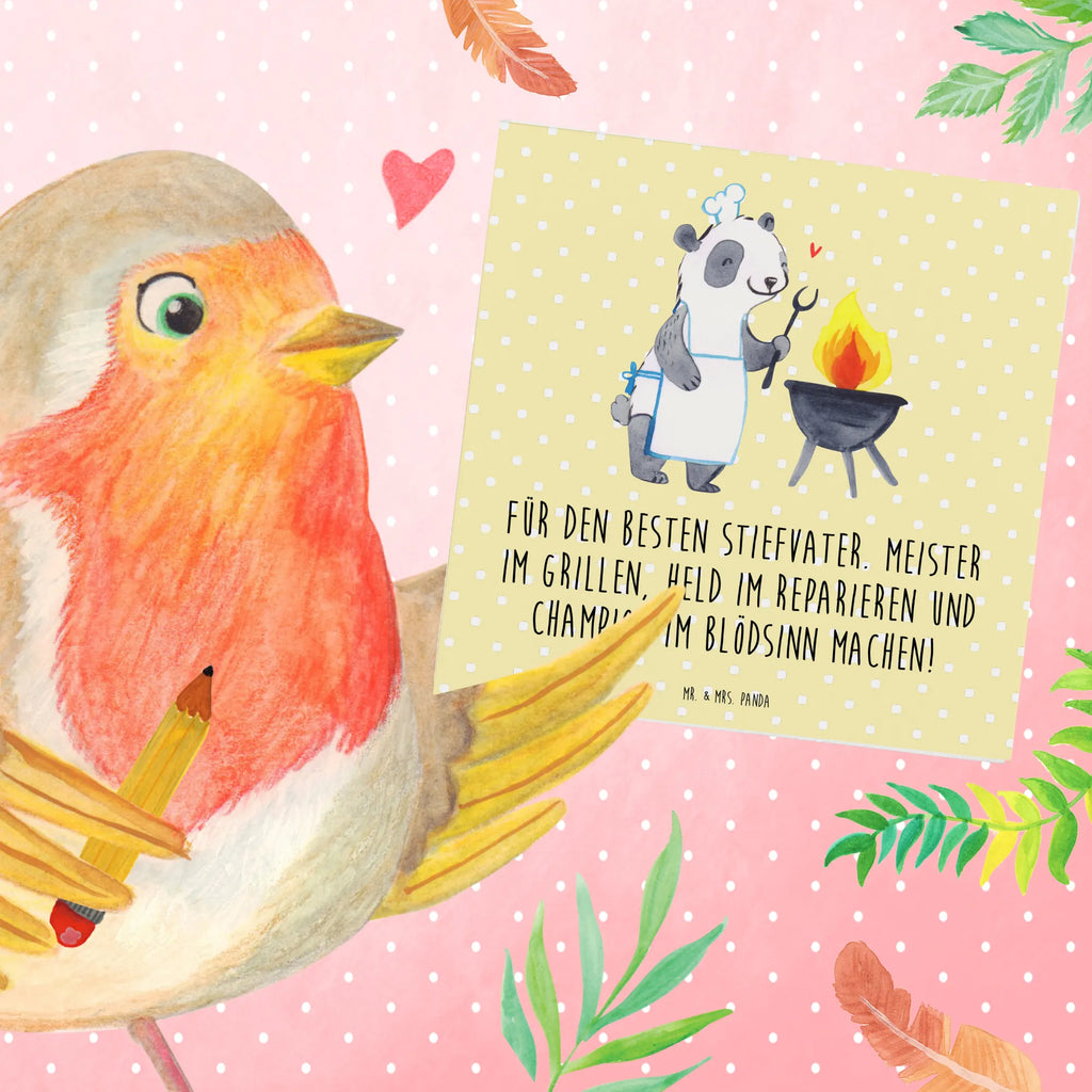 Deluxe Karte Bester Stiefvater Karte, Geburtstagskarte, Einladungskarte, Hochzeitskarte, Glückwunschkarte, Klappkarte, Hochwertige Grußkarte, Grußkarte, Hochwertige Klappkarte, Familie, Vatertag, Muttertag, Bruder, Schwester, Mama, Papa, Oma, Opa