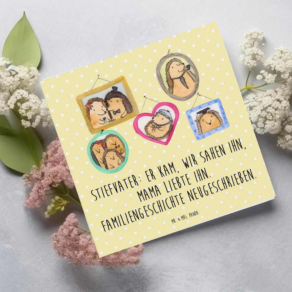 Deluxe Karte Stiefvater Liebe Hochwertige Klappkarte, Grußkarte, Geburtstagskarte, Hochzeitskarte, Einladungskarte, Klappkarte, Karte, Hochwertige Grußkarte, Glückwunschkarte, Familie, Vatertag, Muttertag, Bruder, Schwester, Mama, Papa, Oma, Opa