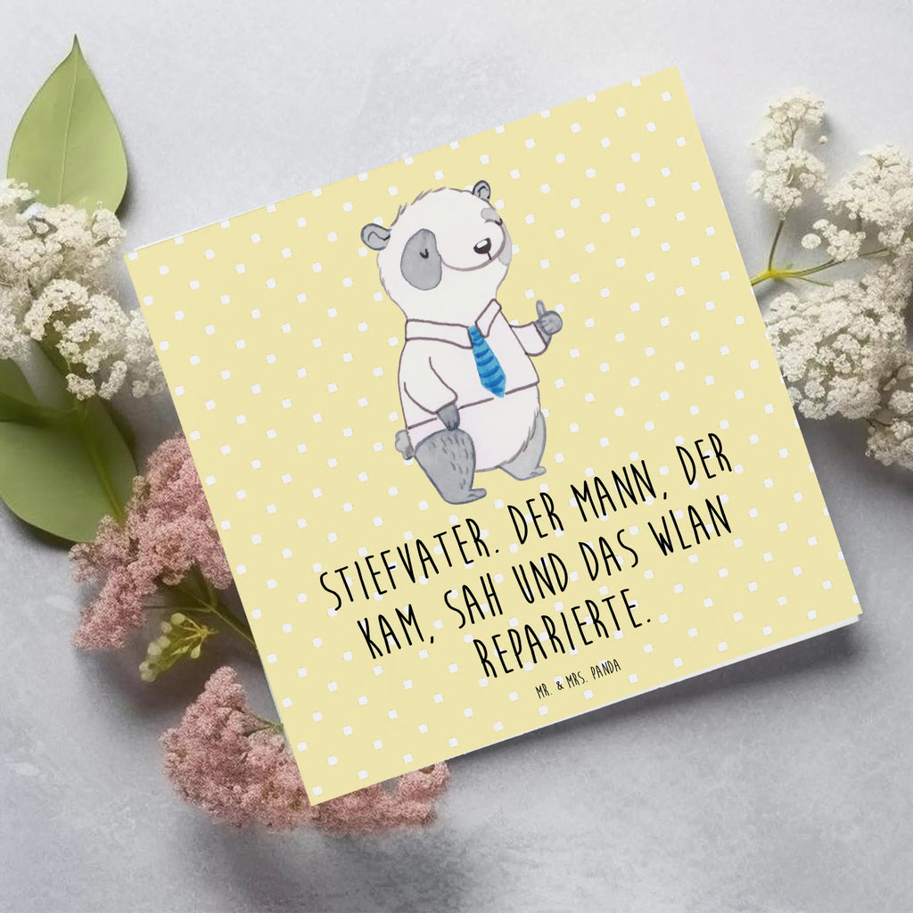 Deluxe Karte Stiefvater Held Einladungskarte, Hochwertige Grußkarte, Grußkarte, Karte, Glückwunschkarte, Hochwertige Klappkarte, Klappkarte, Geburtstagskarte, Hochzeitskarte, Familie, Vatertag, Muttertag, Bruder, Schwester, Mama, Papa, Oma, Opa