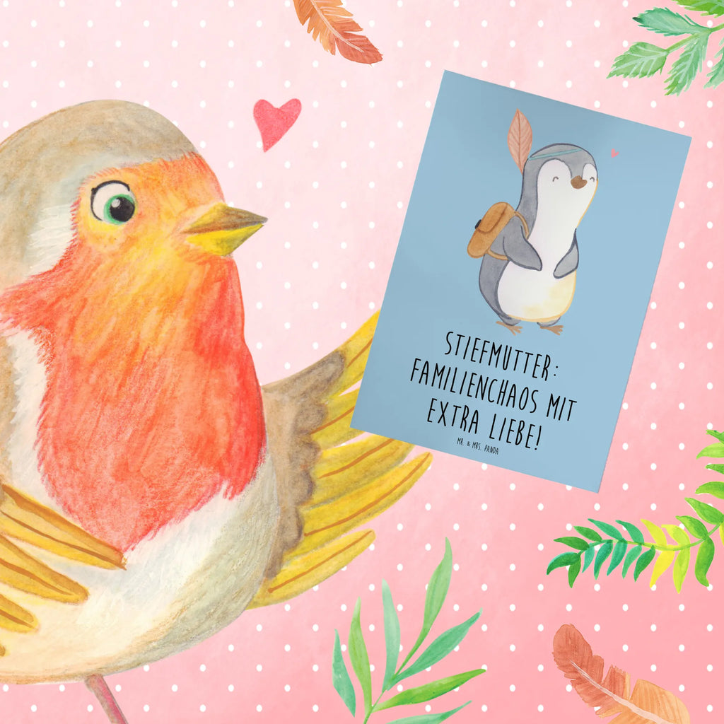 Greetings card Stiefmutter: Familienchaos mit extra Liebe! Einladungskarte, Grußkarte, Karte, Geburtstagskarte, Hochzeitskarte, Ansichtskarten, Glückwunschkarte, Klappkarte, Familie, Vatertag, Muttertag, Bruder, Schwester, Mama, Papa, Oma, Opa