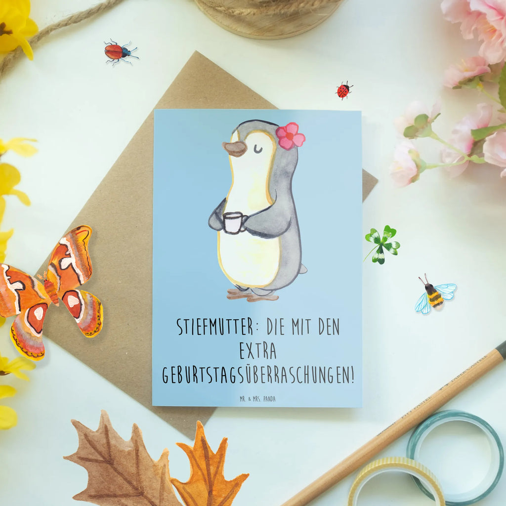 Grußkarte Stiefmutter Überraschungen Einladungskarte, Hochzeitskarte, Klappkarte, Glückwunschkarte, Grußkarte, Karte, Ansichtskarten, Geburtstagskarte, Familie, Vatertag, Muttertag, Bruder, Schwester, Mama, Papa, Oma, Opa