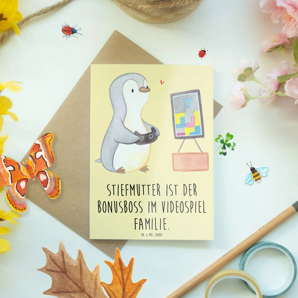 Greetings card Stiefmutter ist der Bonusboss im Videospiel Familie. Karte, Ansichtskarten, Glückwunschkarte, Geburtstagskarte, Hochzeitskarte, Einladungskarte, Klappkarte, Grußkarte, Familie, Vatertag, Muttertag, Bruder, Schwester, Mama, Papa, Oma, Opa