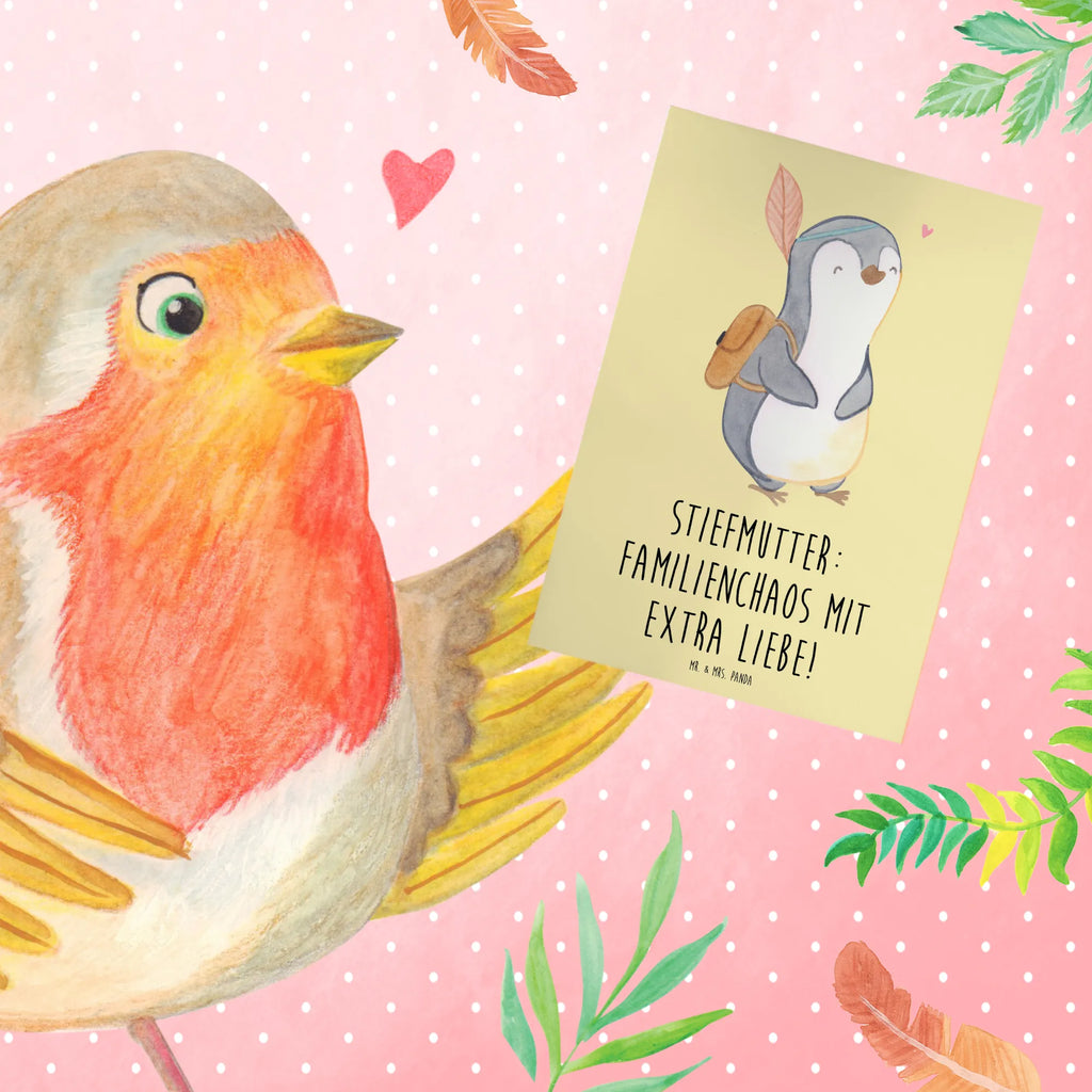 Greetings card Stiefmutter: Familienchaos mit extra Liebe! Einladungskarte, Grußkarte, Karte, Geburtstagskarte, Hochzeitskarte, Ansichtskarten, Glückwunschkarte, Klappkarte, Familie, Vatertag, Muttertag, Bruder, Schwester, Mama, Papa, Oma, Opa