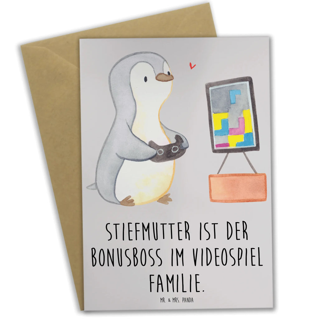 Greetings card Stiefmutter ist der Bonusboss im Videospiel Familie. Karte, Ansichtskarten, Glückwunschkarte, Geburtstagskarte, Hochzeitskarte, Einladungskarte, Klappkarte, Grußkarte, Familie, Vatertag, Muttertag, Bruder, Schwester, Mama, Papa, Oma, Opa