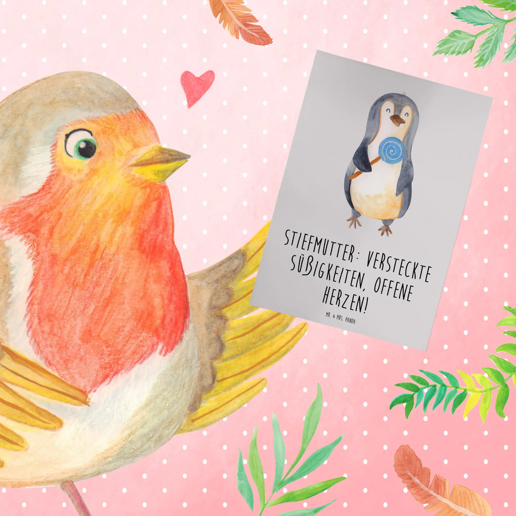 Greetings card Stiefmutter: Versteckte Süßigkeiten, offene Herzen! Klappkarte, Ansichtskarten, Glückwunschkarte, Geburtstagskarte, Einladungskarte, Hochzeitskarte, Karte, Grußkarte, Familie, Vatertag, Muttertag, Bruder, Schwester, Mama, Papa, Oma, Opa