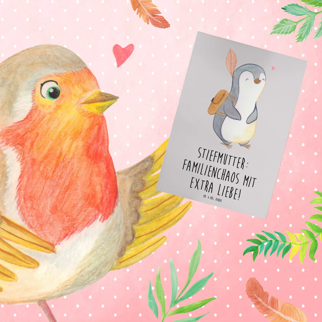 Greetings card Stiefmutter: Familienchaos mit extra Liebe! Einladungskarte, Grußkarte, Karte, Geburtstagskarte, Hochzeitskarte, Ansichtskarten, Glückwunschkarte, Klappkarte, Familie, Vatertag, Muttertag, Bruder, Schwester, Mama, Papa, Oma, Opa