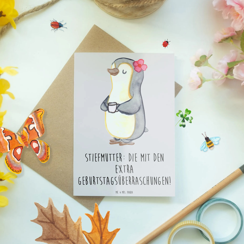 Grußkarte Stiefmutter Überraschungen Einladungskarte, Hochzeitskarte, Klappkarte, Glückwunschkarte, Grußkarte, Karte, Ansichtskarten, Geburtstagskarte, Familie, Vatertag, Muttertag, Bruder, Schwester, Mama, Papa, Oma, Opa