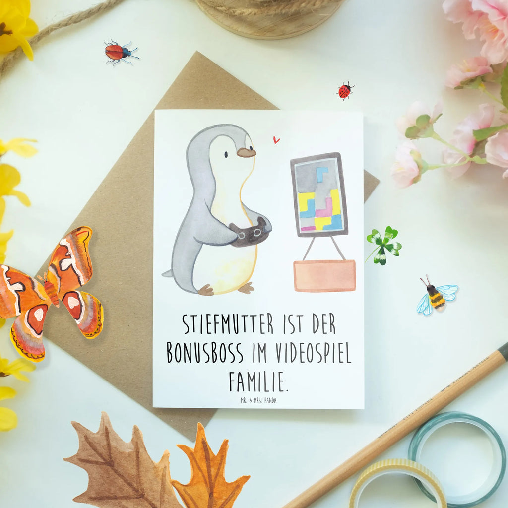 Greetings card Stiefmutter ist der Bonusboss im Videospiel Familie. Karte, Ansichtskarten, Glückwunschkarte, Geburtstagskarte, Hochzeitskarte, Einladungskarte, Klappkarte, Grußkarte, Familie, Vatertag, Muttertag, Bruder, Schwester, Mama, Papa, Oma, Opa