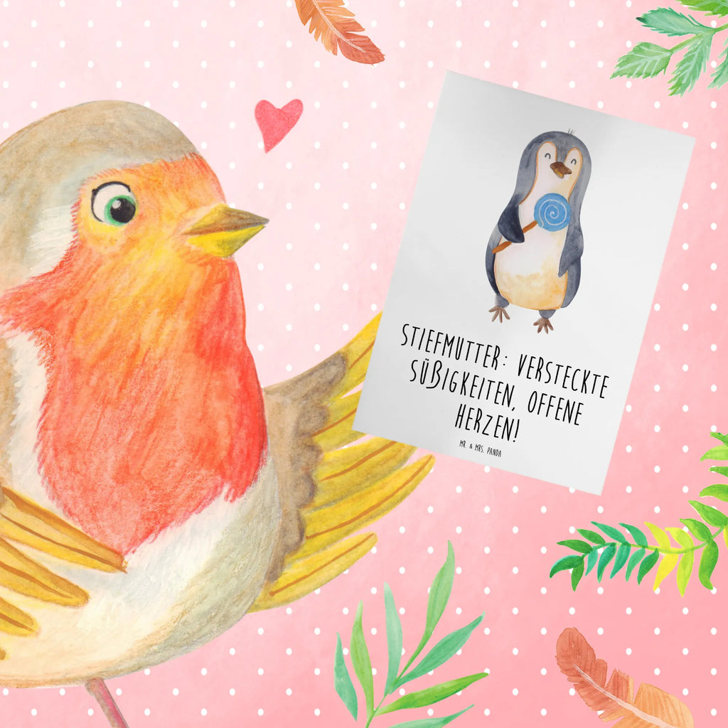 Greetings card Stiefmutter: Versteckte Süßigkeiten, offene Herzen! Klappkarte, Ansichtskarten, Glückwunschkarte, Geburtstagskarte, Einladungskarte, Hochzeitskarte, Karte, Grußkarte, Familie, Vatertag, Muttertag, Bruder, Schwester, Mama, Papa, Oma, Opa