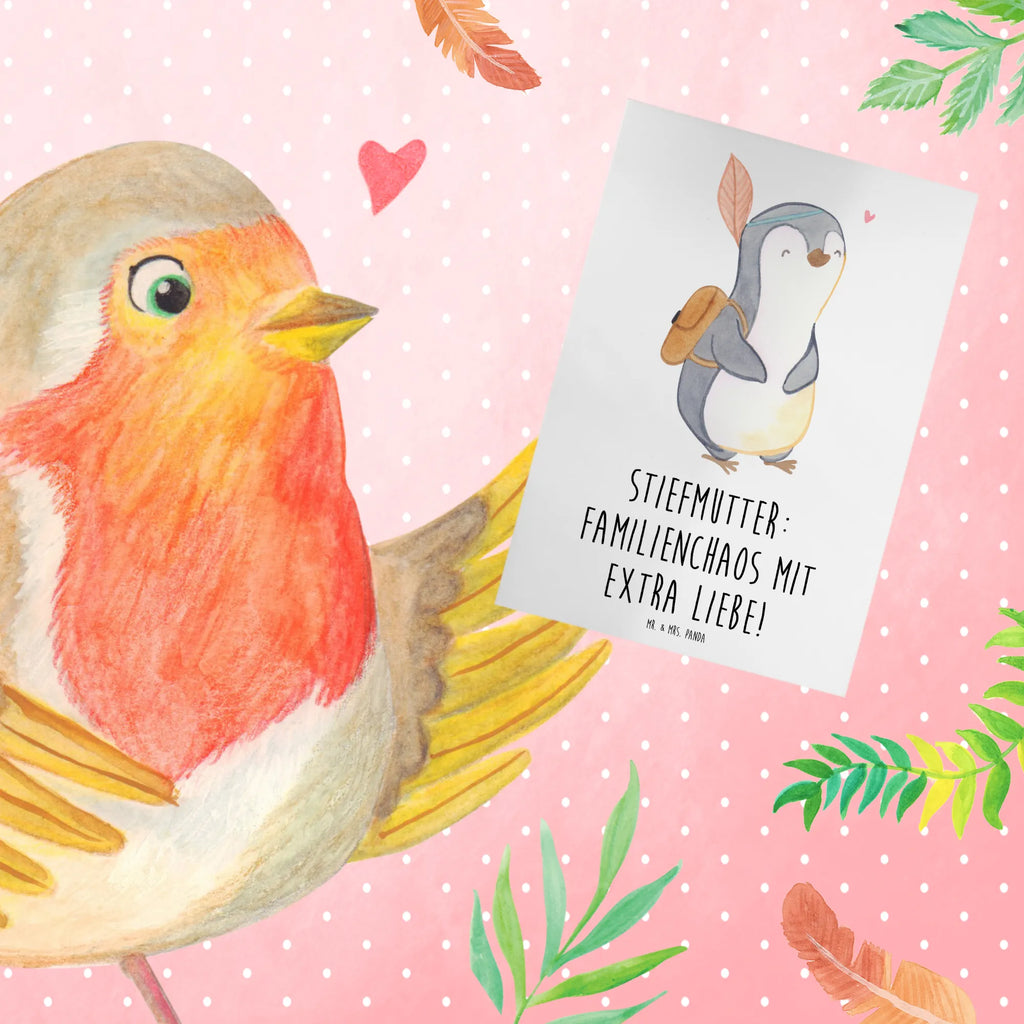 Greetings card Stiefmutter: Familienchaos mit extra Liebe! Einladungskarte, Grußkarte, Karte, Geburtstagskarte, Hochzeitskarte, Ansichtskarten, Glückwunschkarte, Klappkarte, Familie, Vatertag, Muttertag, Bruder, Schwester, Mama, Papa, Oma, Opa