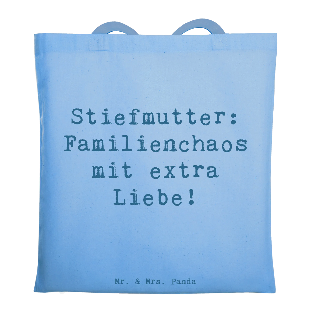 Tote bag Saying Stiefmutter: Familienchaos mit extra Liebe! Beuteltasche, Beutel, Einkaufstasche, Jutebeutel, Stoffbeutel, Tasche, Shopper, Umhängetasche, Strandtasche, Schultertasche, Stofftasche, Tragetasche, Badetasche, Jutetasche, Einkaufstüte, Laptoptasche, Familie, Vatertag, Muttertag, Bruder, Schwester, Mama, Papa, Oma, Opa