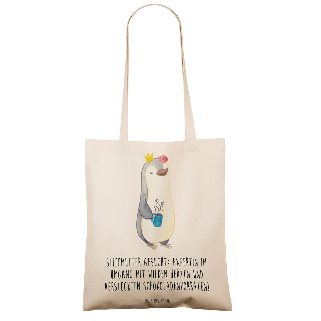 Tote bag Stiefmutter gesucht: Expertin im Umgang mit wilden Herzen und versteckten Schokoladenvorräten! Badetasche, Einkaufstasche, Tragetasche, Beuteltasche, Stofftasche, Jutetasche, Umhängetasche, Jutebeutel, Strandtasche, Stoffbeutel, Tasche, Beutel, Einkaufstüte, Laptoptasche, Schultertasche, Shopper, Familie, Vatertag, Muttertag, Bruder, Schwester, Mama, Papa, Oma, Opa