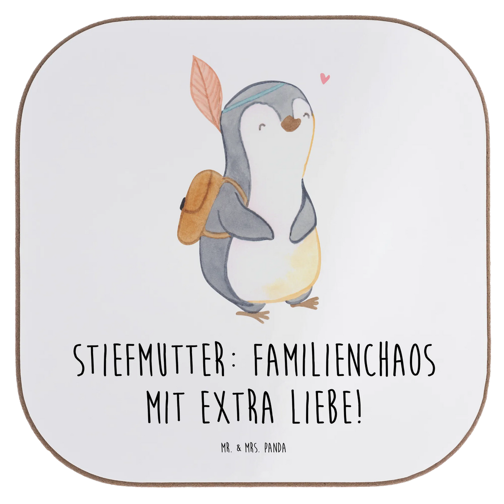 Square coaster Stiefmutter: Familienchaos mit extra Liebe! Korkuntersetzer, Bierdeckel, Glasuntersetzer, Untersetzer, Untersetzer für Gläser, Getränkeuntersetzer, Untersetzer aus Holz, Tassen Untersetzer, Untersetzer Gläser, Untersetzer Holz, Holzuntersetzer, Untersetzer Design, Familie, Vatertag, Muttertag, Bruder, Schwester, Mama, Papa, Oma, Opa