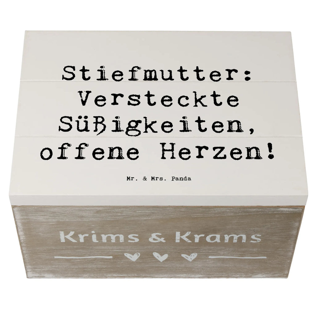 Holzkiste Spruch Stiefmutter Herzen Kiste, Erinnerungsbox, Aufbewahrungsbox, Truhe, Schatzkiste, Erinnerungskiste, Dekokiste, Geschenkdose, XXL, Schatulle, Geschenkbox, Holzkiste, Familie, Vatertag, Muttertag, Bruder, Schwester, Mama, Papa, Oma, Opa