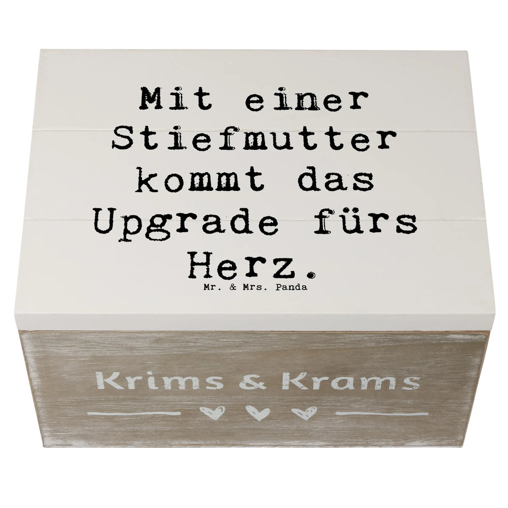 Holzkiste Spruch Herz Stiefmutter Schatulle, Dekokiste, Holzkiste, Erinnerungsbox, Aufbewahrungsbox, XXL, Geschenkbox, Erinnerungskiste, Truhe, Schatzkiste, Geschenkdose, Kiste, Familie, Vatertag, Muttertag, Bruder, Schwester, Mama, Papa, Oma, Opa
