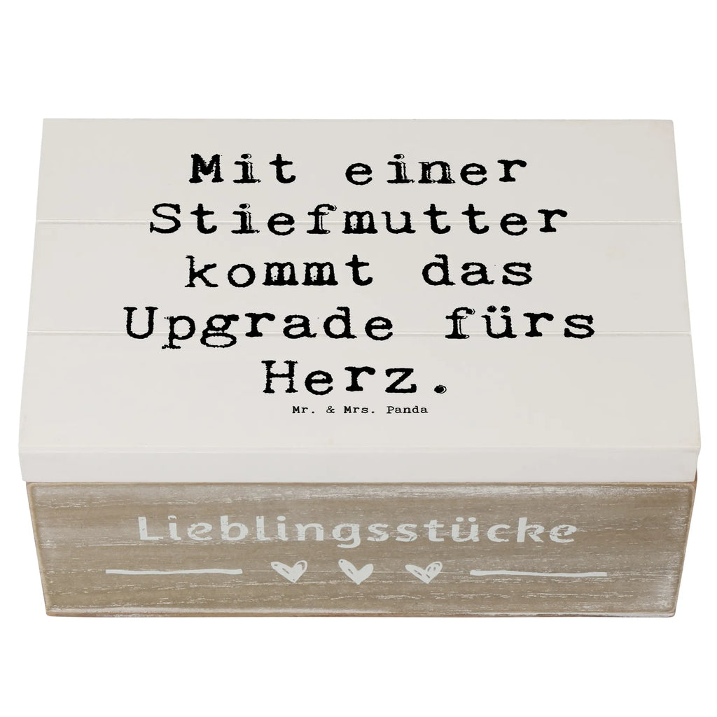Holzkiste Spruch Herz Stiefmutter Schatulle, Dekokiste, Holzkiste, Erinnerungsbox, Aufbewahrungsbox, XXL, Geschenkbox, Erinnerungskiste, Truhe, Schatzkiste, Geschenkdose, Kiste, Familie, Vatertag, Muttertag, Bruder, Schwester, Mama, Papa, Oma, Opa