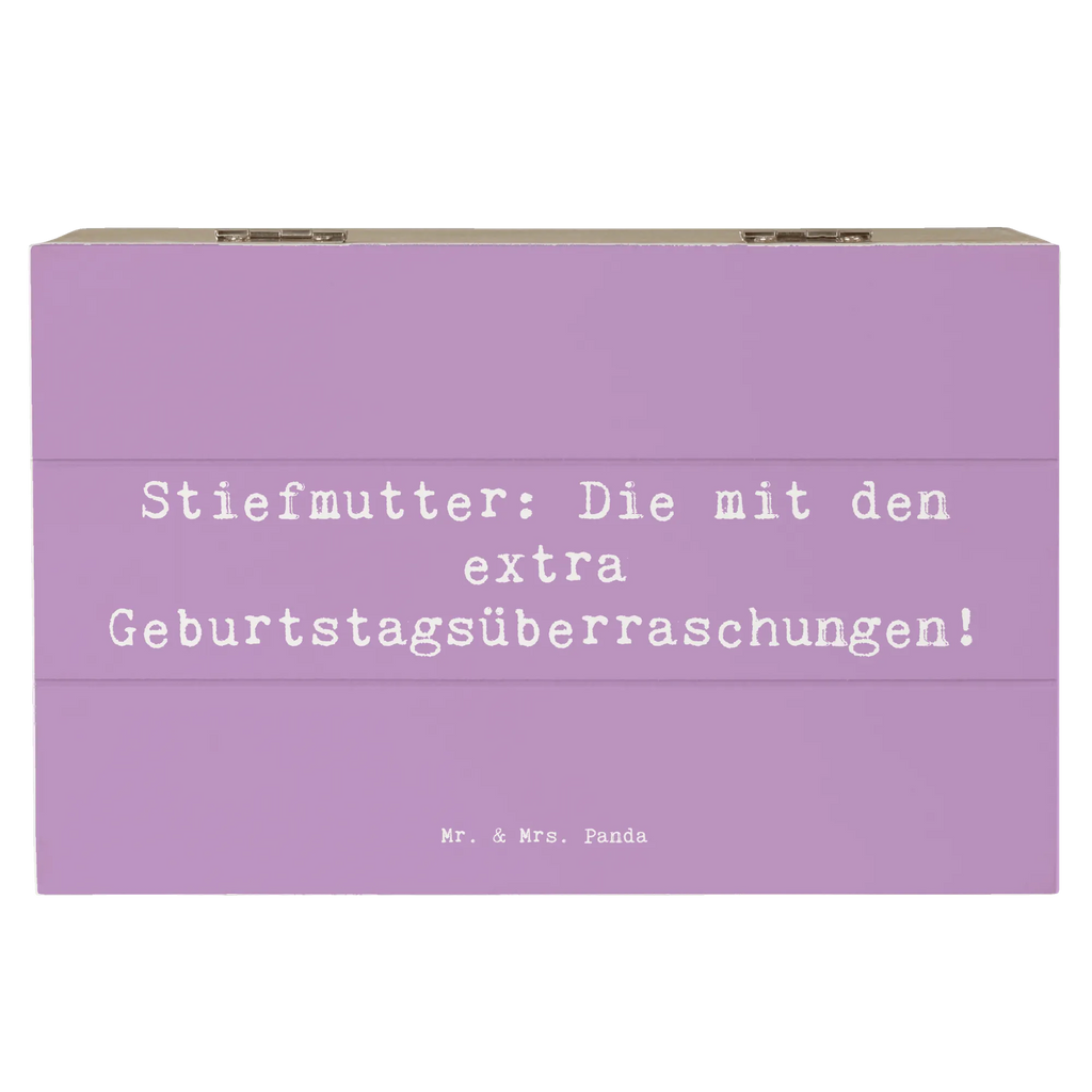 Holzkiste Spruch Stiefmutter Überraschungen Erinnerungskiste, Schatulle, Aufbewahrungsbox, Geschenkbox, Holzkiste, Geschenkdose, Schatzkiste, Truhe, Kiste, XXL, Dekokiste, Erinnerungsbox, Familie, Vatertag, Muttertag, Bruder, Schwester, Mama, Papa, Oma, Opa