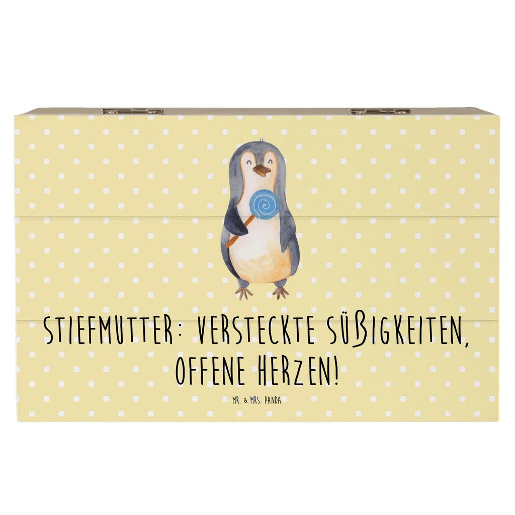 Wooden chest Stiefmutter: Versteckte Süßigkeiten, offene Herzen! Geschenkdose, Kiste, Erinnerungsbox, XXL, Aufbewahrungsbox, Schatulle, Geschenkbox, Erinnerungskiste, Holzkiste, Dekokiste, Schatzkiste, Truhe, Familie, Vatertag, Muttertag, Bruder, Schwester, Mama, Papa, Oma, Opa