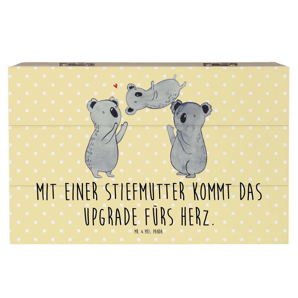 Holzkiste Herz Stiefmutter Dekokiste, Kiste, Geschenkbox, Schatzkiste, Holzkiste, Truhe, Aufbewahrungsbox, XXL, Erinnerungskiste, Erinnerungsbox, Geschenkdose, Schatulle, Familie, Vatertag, Muttertag, Bruder, Schwester, Mama, Papa, Oma, Opa