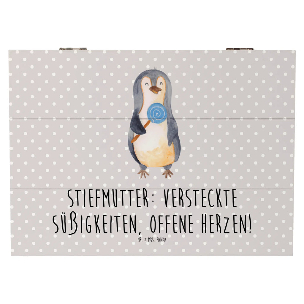 Wooden chest Stiefmutter: Versteckte Süßigkeiten, offene Herzen! Geschenkdose, Kiste, Erinnerungsbox, XXL, Aufbewahrungsbox, Schatulle, Geschenkbox, Erinnerungskiste, Holzkiste, Dekokiste, Schatzkiste, Truhe, Familie, Vatertag, Muttertag, Bruder, Schwester, Mama, Papa, Oma, Opa