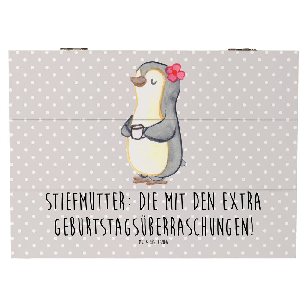 Holzkiste Stiefmutter Überraschungen Kiste, XXL, Schatulle, Erinnerungskiste, Truhe, Geschenkdose, Dekokiste, Schatzkiste, Erinnerungsbox, Aufbewahrungsbox, Holzkiste, Geschenkbox, Familie, Vatertag, Muttertag, Bruder, Schwester, Mama, Papa, Oma, Opa