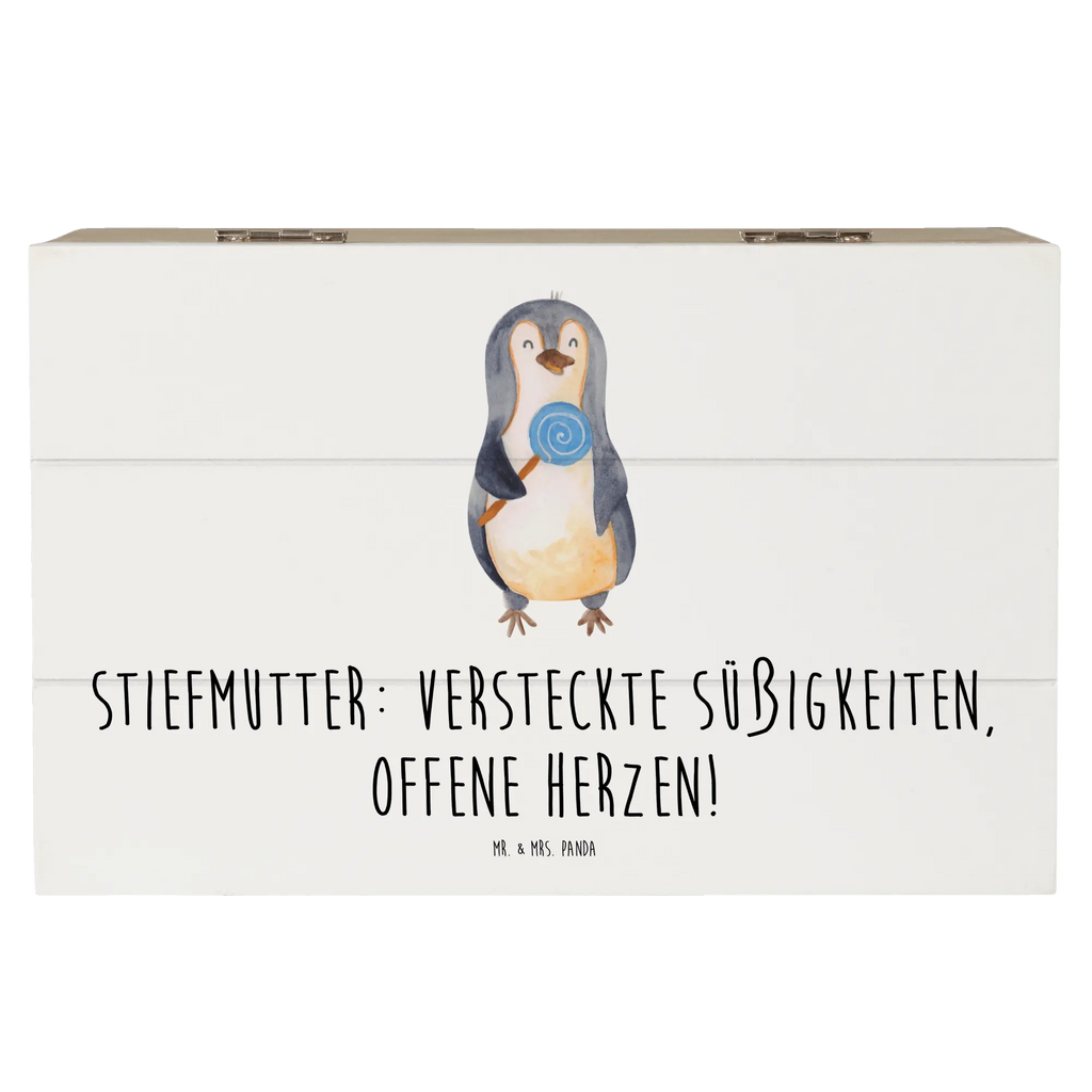 Wooden chest Stiefmutter: Versteckte Süßigkeiten, offene Herzen! Geschenkdose, Kiste, Erinnerungsbox, XXL, Aufbewahrungsbox, Schatulle, Geschenkbox, Erinnerungskiste, Holzkiste, Dekokiste, Schatzkiste, Truhe, Familie, Vatertag, Muttertag, Bruder, Schwester, Mama, Papa, Oma, Opa