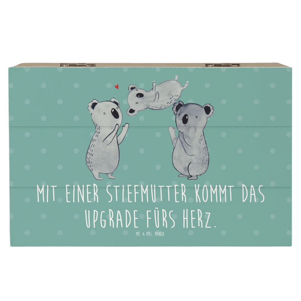 Holzkiste Herz Stiefmutter Dekokiste, Kiste, Geschenkbox, Schatzkiste, Holzkiste, Truhe, Aufbewahrungsbox, XXL, Erinnerungskiste, Erinnerungsbox, Geschenkdose, Schatulle, Familie, Vatertag, Muttertag, Bruder, Schwester, Mama, Papa, Oma, Opa