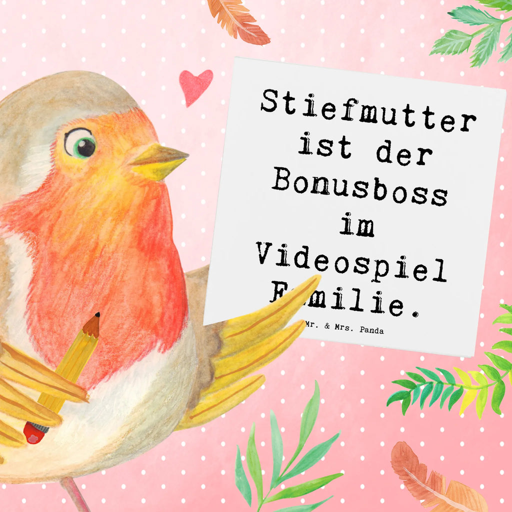 Deluxe Card Saying Stiefmutter ist der Bonusboss im Videospiel Familie. Geburtstagskarte, Glückwunschkarte, Hochzeitskarte, Hochwertige Grußkarte, Hochwertige Klappkarte, Klappkarte, Karte, Einladungskarte, Grußkarte, Familie, Vatertag, Muttertag, Bruder, Schwester, Mama, Papa, Oma, Opa