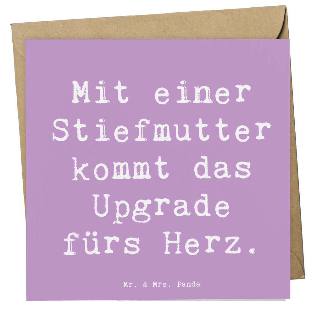 Deluxe Card Saying Mit einer Stiefmutter kommt das Upgrade fürs Herz. Hochzeitskarte, Hochwertige Grußkarte, Glückwunschkarte, Geburtstagskarte, Einladungskarte, Karte, Hochwertige Klappkarte, Grußkarte, Klappkarte, Familie, Vatertag, Muttertag, Bruder, Schwester, Mama, Papa, Oma, Opa