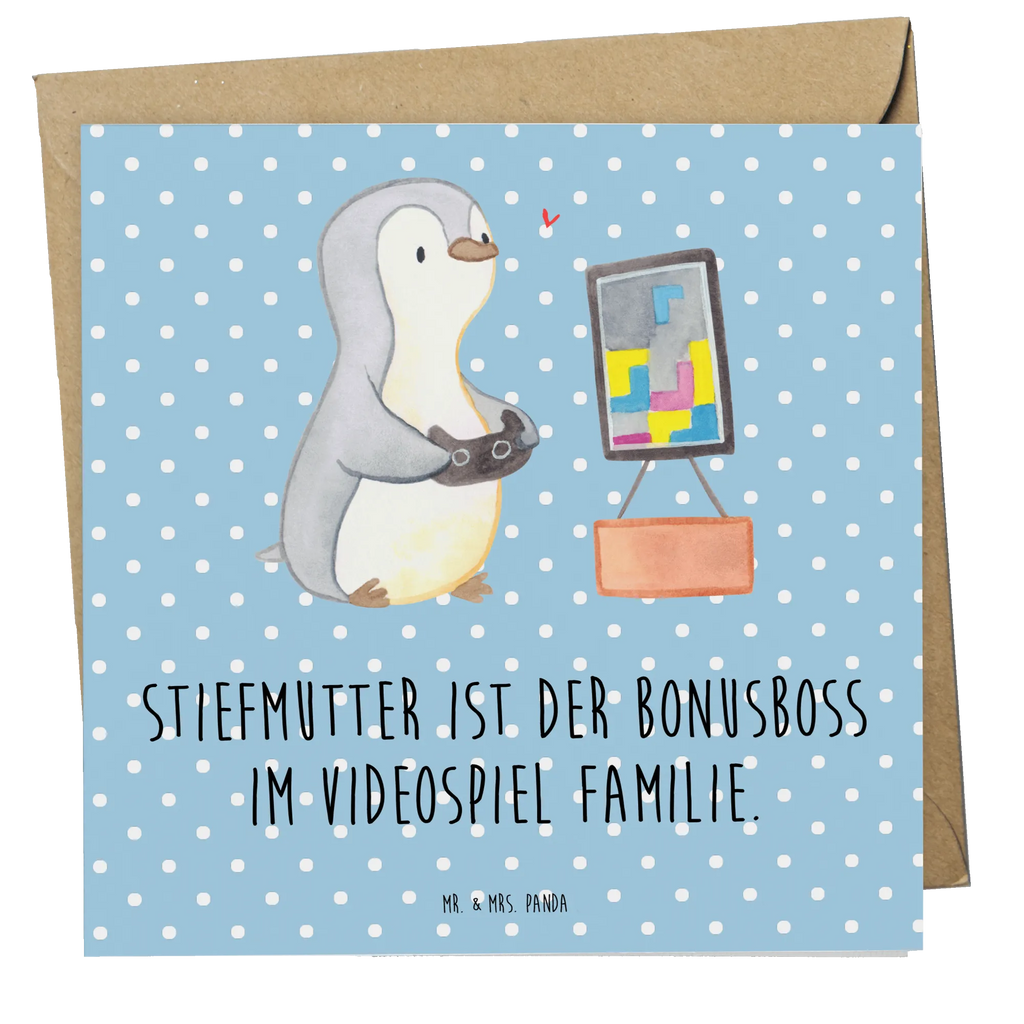 Deluxe Karte Stiefmutter Bonusboss Hochwertige Grußkarte, Karte, Hochzeitskarte, Glückwunschkarte, Grußkarte, Hochwertige Klappkarte, Klappkarte, Geburtstagskarte, Einladungskarte, Familie, Vatertag, Muttertag, Bruder, Schwester, Mama, Papa, Oma, Opa