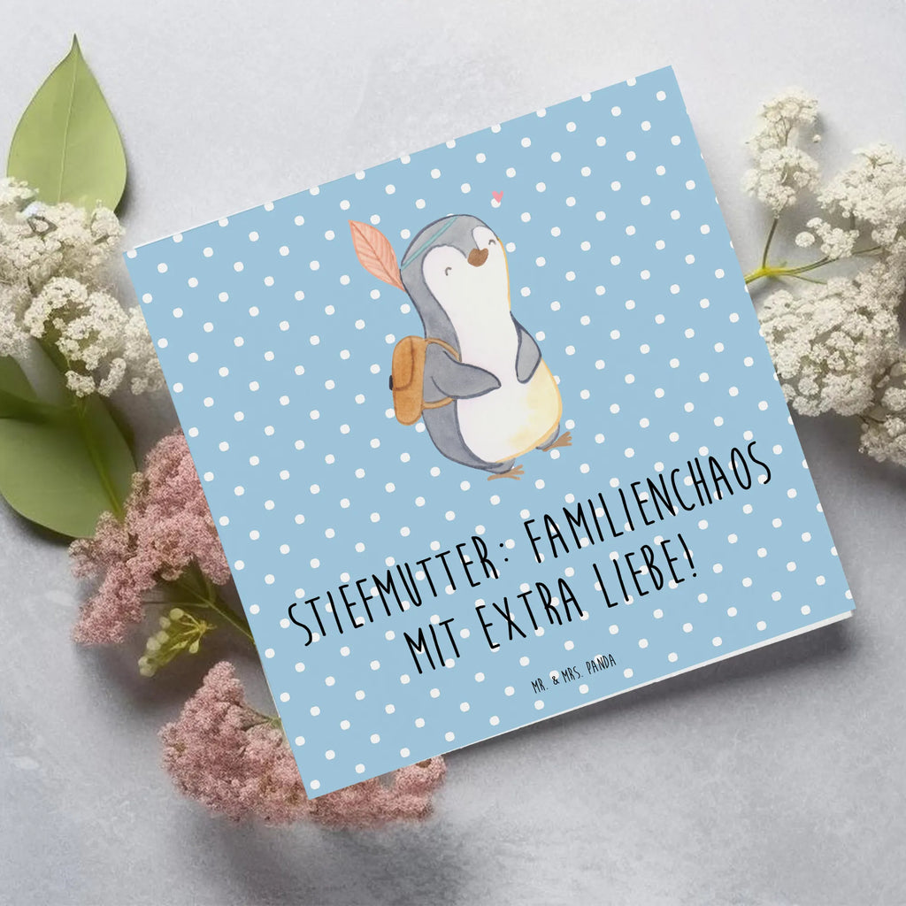 Deluxe Karte Stiefmutter Liebe Hochzeitskarte, Hochwertige Klappkarte, Einladungskarte, Hochwertige Grußkarte, Geburtstagskarte, Karte, Klappkarte, Grußkarte, Glückwunschkarte, Familie, Vatertag, Muttertag, Bruder, Schwester, Mama, Papa, Oma, Opa