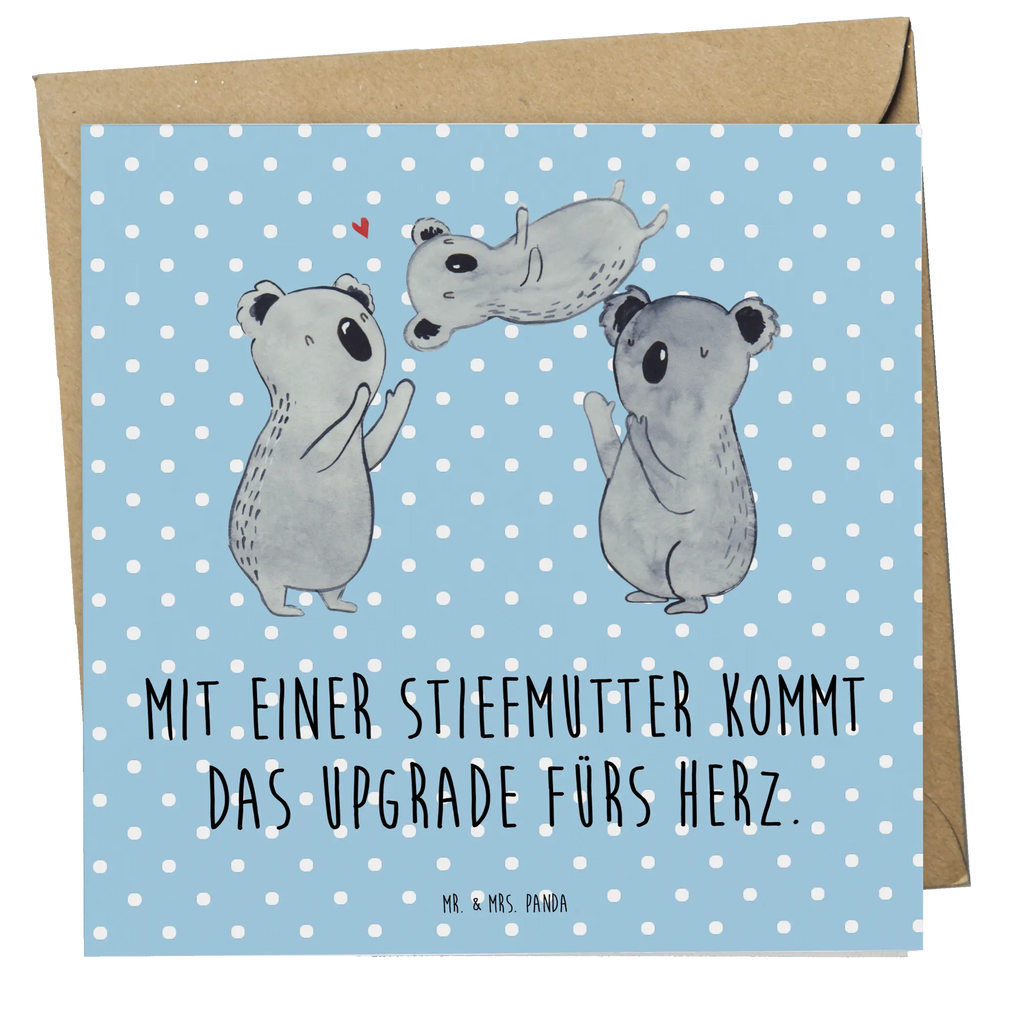 Deluxe Karte Herz Stiefmutter Klappkarte, Karte, Einladungskarte, Grußkarte, Geburtstagskarte, Hochwertige Klappkarte, Hochwertige Grußkarte, Glückwunschkarte, Hochzeitskarte, Familie, Vatertag, Muttertag, Bruder, Schwester, Mama, Papa, Oma, Opa