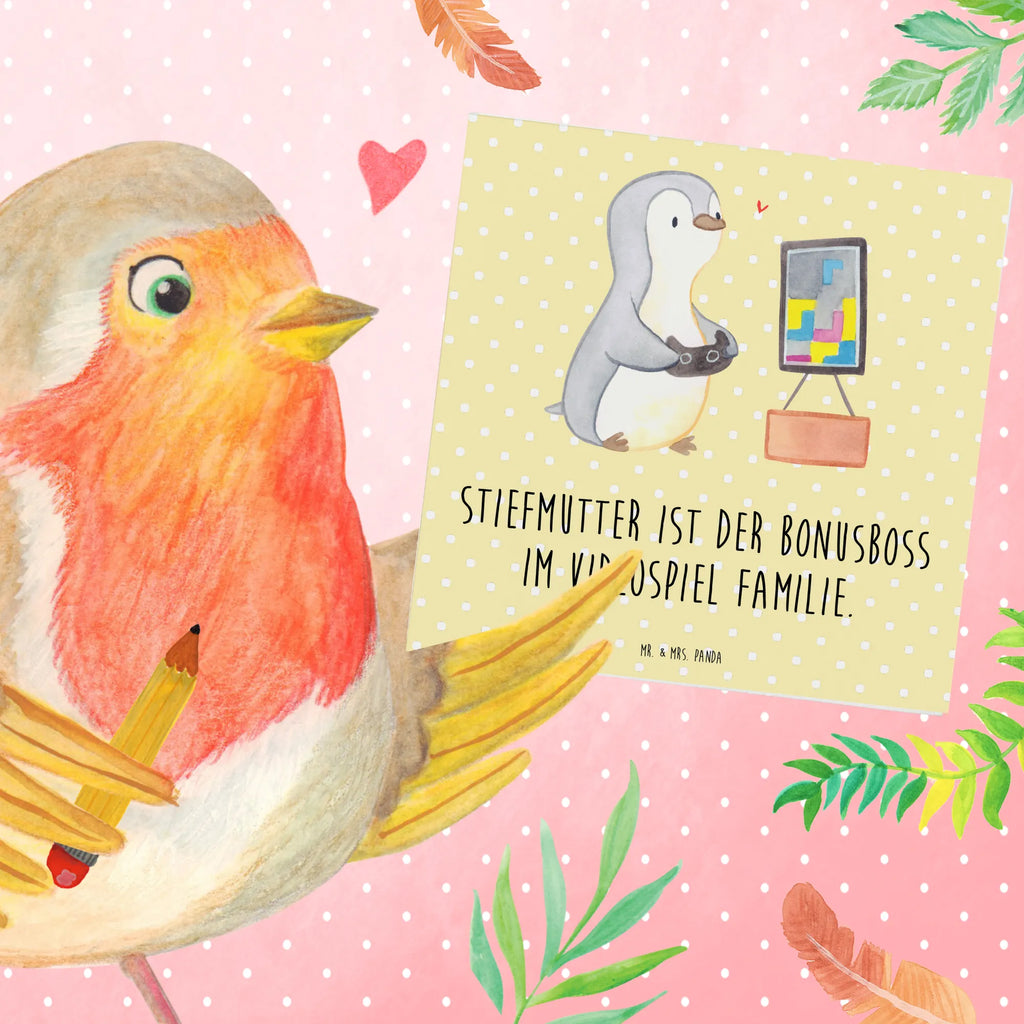 Deluxe Karte Stiefmutter Bonusboss Hochwertige Grußkarte, Karte, Hochzeitskarte, Glückwunschkarte, Grußkarte, Hochwertige Klappkarte, Klappkarte, Geburtstagskarte, Einladungskarte, Familie, Vatertag, Muttertag, Bruder, Schwester, Mama, Papa, Oma, Opa
