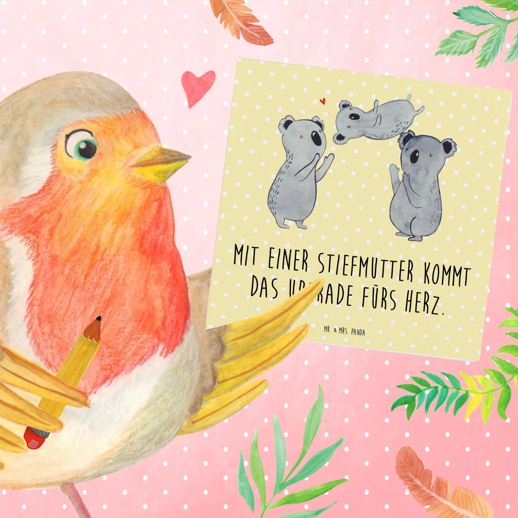 Deluxe Karte Herz Stiefmutter Klappkarte, Karte, Einladungskarte, Grußkarte, Geburtstagskarte, Hochwertige Klappkarte, Hochwertige Grußkarte, Glückwunschkarte, Hochzeitskarte, Familie, Vatertag, Muttertag, Bruder, Schwester, Mama, Papa, Oma, Opa