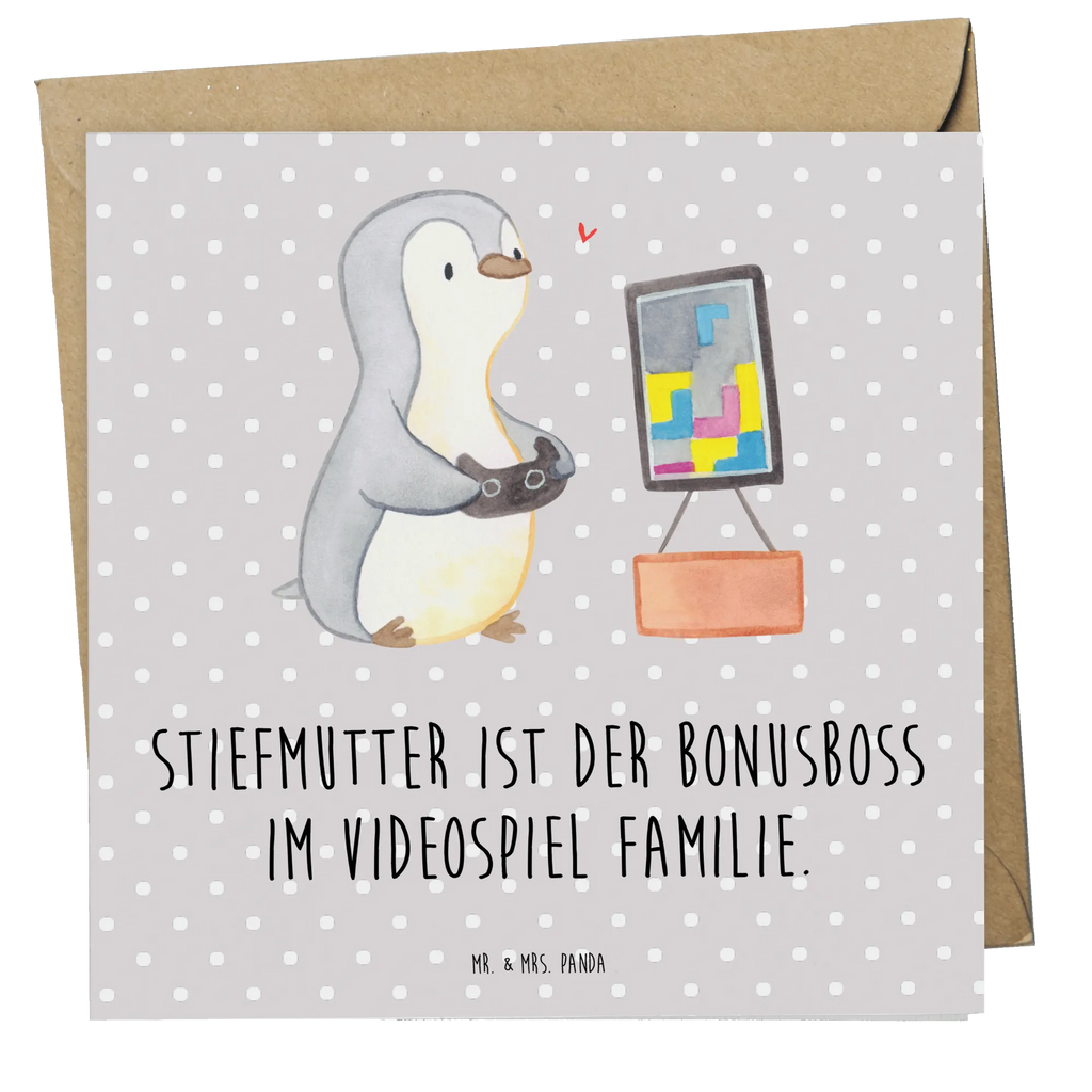 Deluxe Karte Stiefmutter Bonusboss Hochwertige Grußkarte, Karte, Hochzeitskarte, Glückwunschkarte, Grußkarte, Hochwertige Klappkarte, Klappkarte, Geburtstagskarte, Einladungskarte, Familie, Vatertag, Muttertag, Bruder, Schwester, Mama, Papa, Oma, Opa