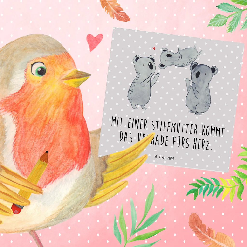 Deluxe Karte Herz Stiefmutter Klappkarte, Karte, Einladungskarte, Grußkarte, Geburtstagskarte, Hochwertige Klappkarte, Hochwertige Grußkarte, Glückwunschkarte, Hochzeitskarte, Familie, Vatertag, Muttertag, Bruder, Schwester, Mama, Papa, Oma, Opa