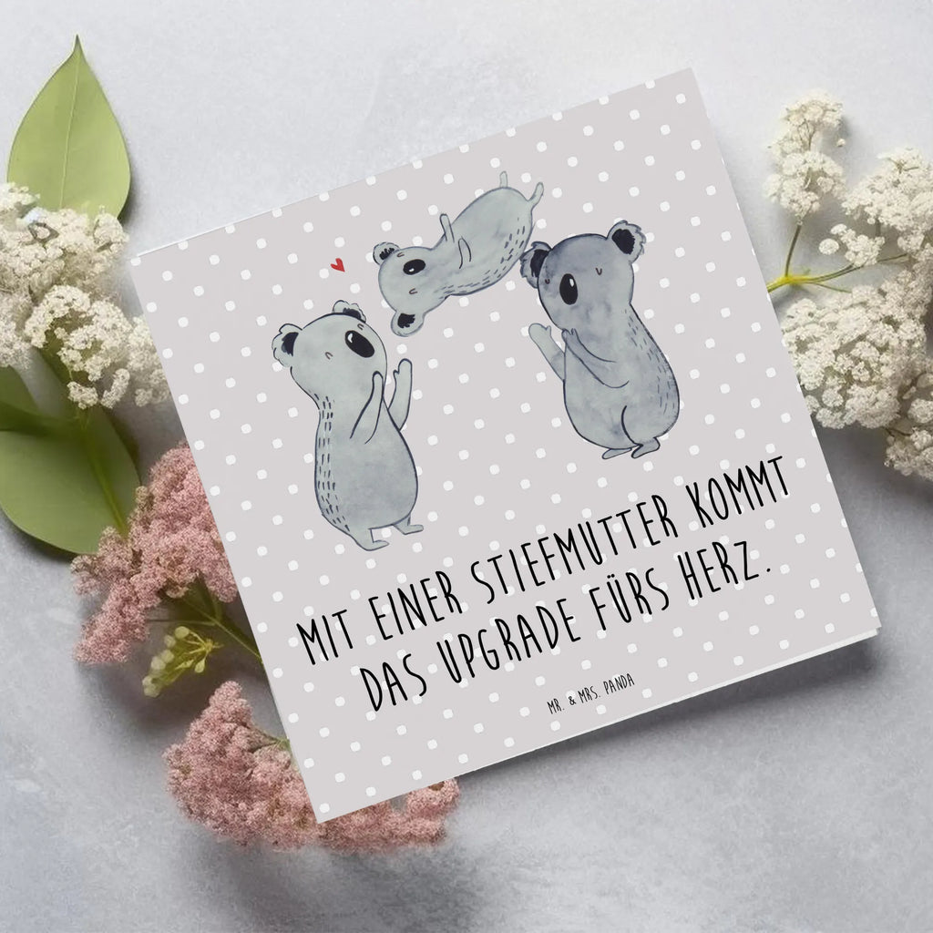 Deluxe Karte Herz Stiefmutter Klappkarte, Karte, Einladungskarte, Grußkarte, Geburtstagskarte, Hochwertige Klappkarte, Hochwertige Grußkarte, Glückwunschkarte, Hochzeitskarte, Familie, Vatertag, Muttertag, Bruder, Schwester, Mama, Papa, Oma, Opa