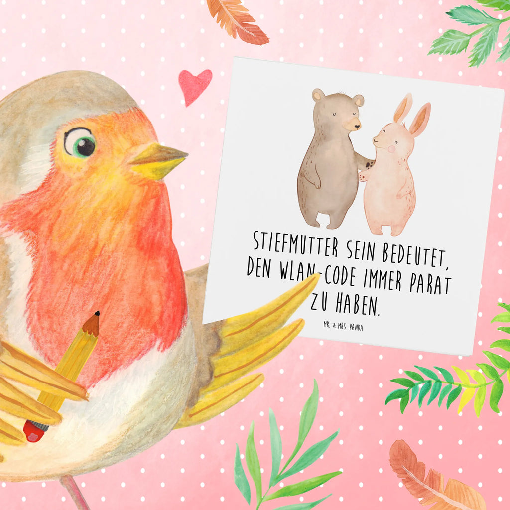 Deluxe Karte Stiefmutter Heldin Grußkarte, Hochzeitskarte, Klappkarte, Karte, Geburtstagskarte, Einladungskarte, Glückwunschkarte, Hochwertige Grußkarte, Hochwertige Klappkarte, Familie, Vatertag, Muttertag, Bruder, Schwester, Mama, Papa, Oma, Opa