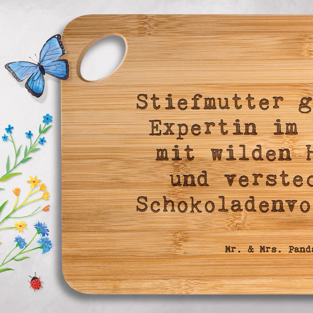 Bambus - deska do krojenia Przysłowie Stiefmutter gesucht: Expertin im Umgang mit wilden Herzen und versteckten Schokoladenvorräten! Rodzina, Dzień Ojca, Dzień Matki, brat, siostra, mama, tata, babcia, dziadek