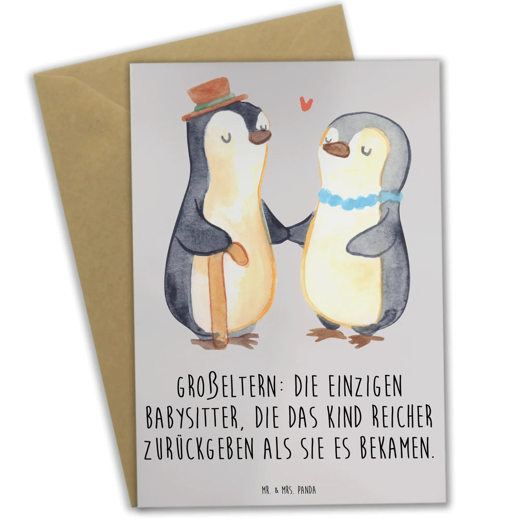 Greetings card Großeltern: die einzigen Babysitter, die das Kind reicher zurückgeben als sie es bekamen. Grußkarte, Einladungskarte, Geburtstagskarte, Hochzeitskarte, Karte, Ansichtskarten, Glückwunschkarte, Klappkarte, Familie, Vatertag, Muttertag, Bruder, Schwester, Mama, Papa, Oma, Opa