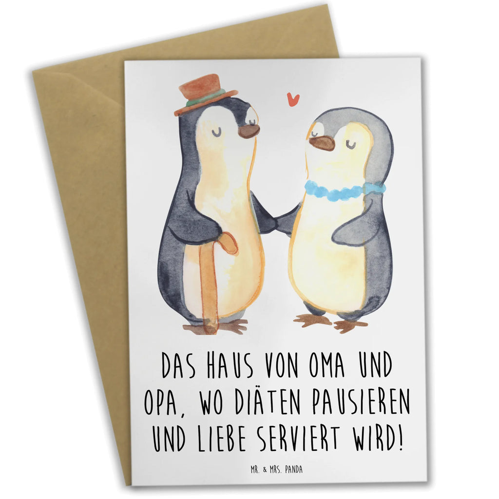 Greetings card Das Haus von Oma und Opa, wo Diäten pausieren und Liebe serviert wird! Glückwunschkarte, Grußkarte, Karte, Hochzeitskarte, Ansichtskarten, Einladungskarte, Klappkarte, Geburtstagskarte, Familie, Vatertag, Muttertag, Bruder, Schwester, Mama, Papa, Oma, Opa