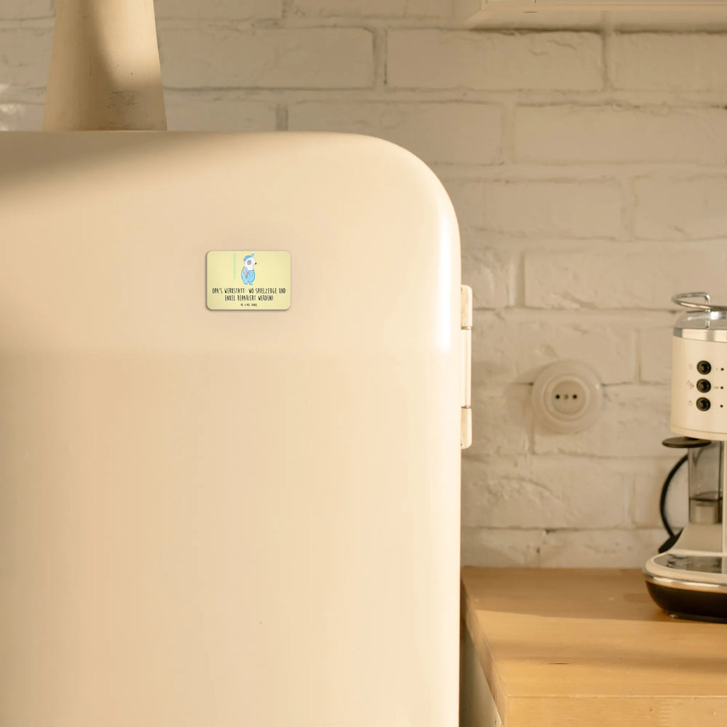 Magnet Opa's Werkstatt: wo Spielzeuge und Enkel repariert werden! Whiteboard Magnet, Kühlschrank Dekoration, Pinnwandmagnet, Dekomagnet, Kühlschrankmagnet, Motivmagnete, Notiz Magnet, Souvenir Magnet, Familie, Vatertag, Muttertag, Bruder, Schwester, Mama, Papa, Oma, Opa