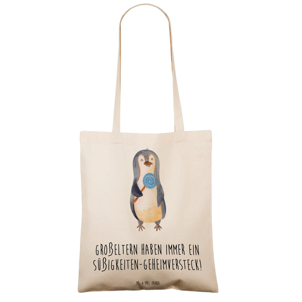 Tote bag Großeltern haben immer ein Süßigkeiten-Geheimversteck! Jutetasche, Umhängetasche, Badetasche, Beutel, Jutebeutel, Tasche, Laptoptasche, Tragetasche, Einkaufstasche, Stoffbeutel, Beuteltasche, Schultertasche, Stofftasche, Einkaufstüte, Strandtasche, Shopper, Familie, Vatertag, Muttertag, Bruder, Schwester, Mama, Papa, Oma, Opa