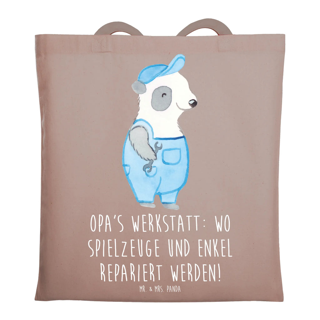 Tragetasche Großeltern Werkstatt Umhängetasche, Tasche, Jutetasche, Jutebeutel, Beutel, Tragetasche, Stoffbeutel, Laptoptasche, Stofftasche, Badetasche, Schultertasche, Strandtasche, Einkaufstüte, Beuteltasche, Einkaufstasche, Shopper, Familie, Vatertag, Muttertag, Bruder, Schwester, Mama, Papa, Oma, Opa