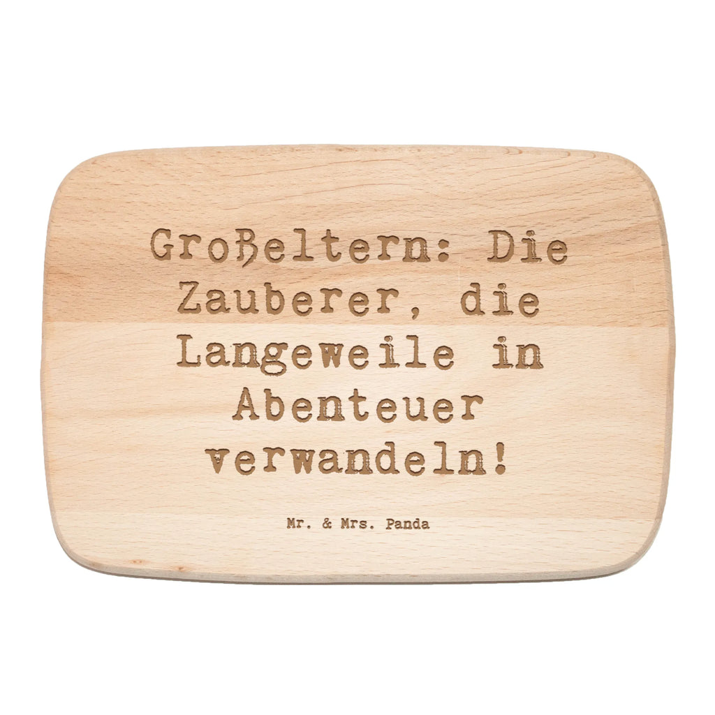 Serving board Saying Großeltern: Die Zauberer, die Langeweile in Abenteuer verwandeln! breakfast board, cutting board, Board, Family, Father's Day, Mother's Day, brother, sister, Mom, Dad