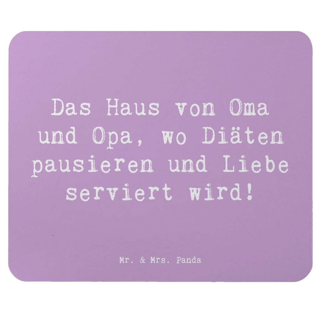 Mouse mat Saying Das Haus von Oma und Opa, wo Diäten pausieren und Liebe serviert wird! Mousepad, Computer zubehör, Büroausstattung, PC Zubehör, Arbeitszimmer, Mauspad, Einzigartiges Mauspad, Designer Mauspad, Mausunterlage, Mauspad Büro, Familie, Vatertag, Muttertag, Bruder, Schwester, Mama, Papa, Oma, Opa