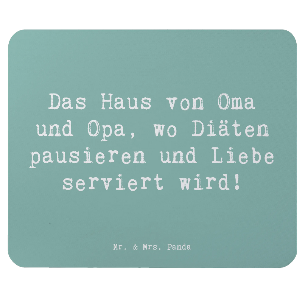 Mouse mat Saying Das Haus von Oma und Opa, wo Diäten pausieren und Liebe serviert wird! Mousepad, Computer zubehör, Büroausstattung, PC Zubehör, Arbeitszimmer, Mauspad, Einzigartiges Mauspad, Designer Mauspad, Mausunterlage, Mauspad Büro, Familie, Vatertag, Muttertag, Bruder, Schwester, Mama, Papa, Oma, Opa