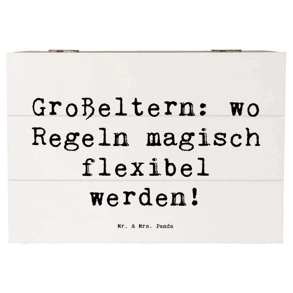 Wooden chest Saying Großeltern: wo Regeln magisch flexibel werden! Dekokiste, XXL, Erinnerungsbox, Geschenkdose, Aufbewahrungsbox, Schatzkiste, Erinnerungskiste, Holzkiste, Truhe, Schatulle, Kiste, Geschenkbox, Familie, Vatertag, Muttertag, Bruder, Schwester, Mama, Papa, Oma, Opa