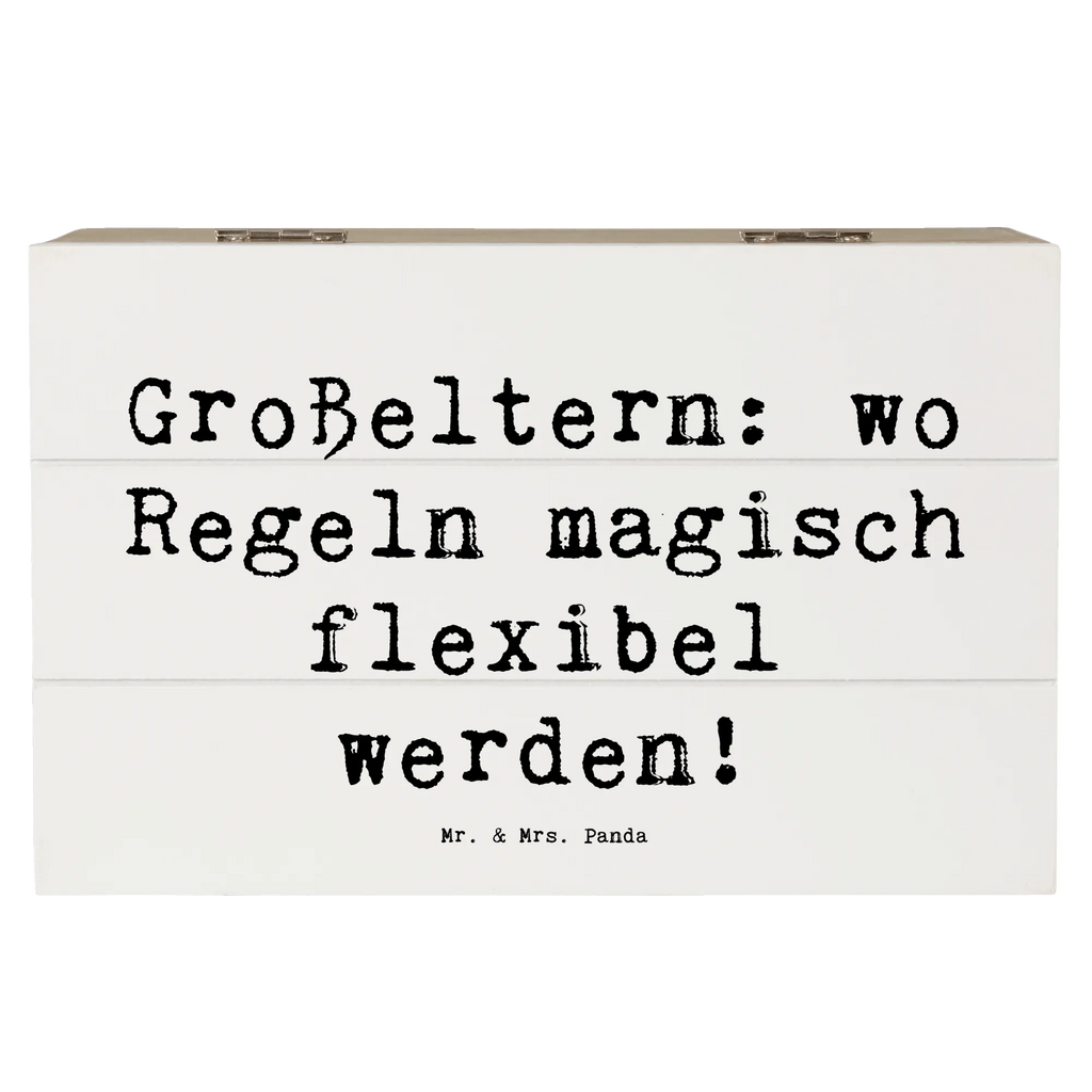 Wooden chest Saying Großeltern: wo Regeln magisch flexibel werden! Dekokiste, XXL, Erinnerungsbox, Geschenkdose, Aufbewahrungsbox, Schatzkiste, Erinnerungskiste, Holzkiste, Truhe, Schatulle, Kiste, Geschenkbox, Familie, Vatertag, Muttertag, Bruder, Schwester, Mama, Papa, Oma, Opa